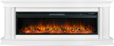 Каминокомплект Rome 60 - Белый с очагом Vision 60 LOG LED